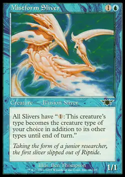 Magic the Gathering MTG Mistform Sliver (46) Legions NM - Image 1