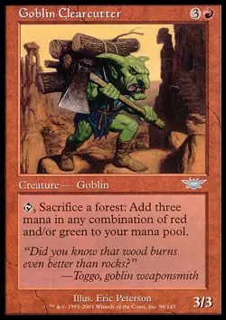 MTG Magic the Gathering Goblin Clearcutter (96/145) Legions MP - Image 1