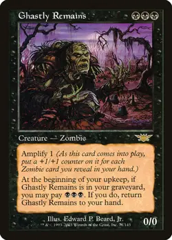 MTG Magic the Gathering Ghastly Remains (71/145) Legions LP - Image 1