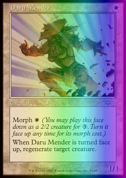 Magic the Gathering MTG Daru Mender (8) Legions LP FOIL - Image 1