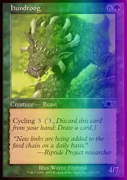 Magic the Gathering MTG Hundroog (129) Legions LP FOIL - Image 1