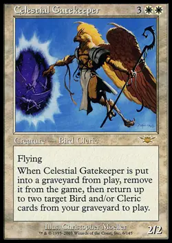 MTG Magic the Gathering Celestial Gatekeeper (6/145) Legions LP - Image 1