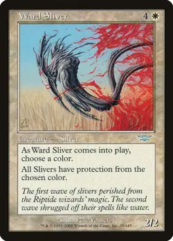 MTG Magic the Gathering Ward Sliver (25/145) Legions MP - Image 1