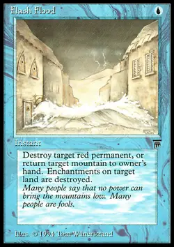 MTG Magic the Gathering Flash Flood (57/310) Legends NM - Image 1