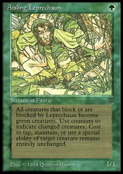 MTG Magic the Gathering Aisling Leprechaun (173/310) Legends MP - Image 1