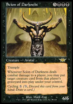MTG Magic the Gathering Scion of Darkness (79/145) Legions LP - Image 1