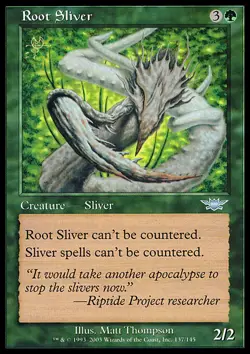 MTG Magic the Gathering Root Sliver (137/145) Legions LP - Image 1