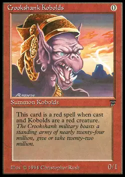 MTG Magic the Gathering Crookshank Kobolds (141/310) Legends LP - Image 1