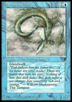 MTG Magic the Gathering Devouring Deep (50/310) Legends LP - Image 1