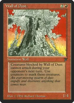 MTG Magic the Gathering Wall of Dust (168/310) Legends MP - Image 1