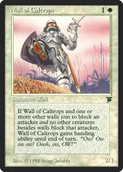 MTG Magic the Gathering Wall of Caltrops (42/310) Legends LP - Image 1