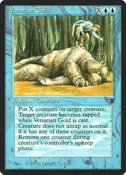 MTG Magic the Gathering Venarian Gold (83/310) Legends LP - Image 1