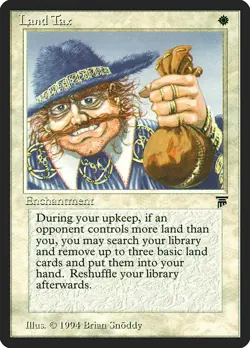 MTG Magic the Gathering Land Tax (26/310) Legends LP - Image 1