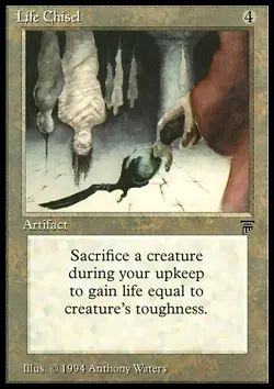 MTG Magic the Gathering Life Chisel (283/310) Legends LP - Image 1