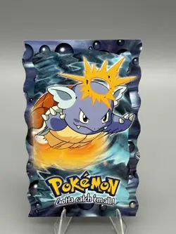 1999 TOPPS Pokemon Series 2 Wartortle 8 of 12 Die Cut NM - Image 1