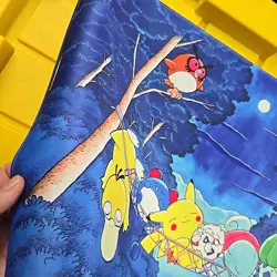 Sleeping Psyduck Pokemon STITCHED Playmat Game Mousepad CUSTOM Play Mat TCG - Image 4