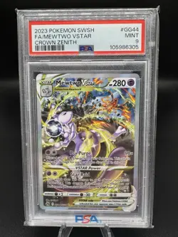 2023 Pokemon SWSH Crown Zenith Mewtwo VSTAR Galarian Gallery #GG44/GG70 PSA 9 - Image 1