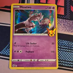 Mewtwo 056/172 Holo Rare Halloween Trick or Trade 2022 Pokemon Card TCG - Image 1