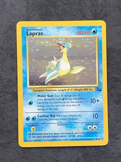 Pokemon TCG - LAPRAS - 10/62 - HOLO RARE - UNLIMITED - FOSSIL (1999) - WOTC - Image 1
