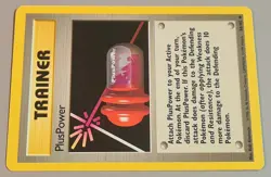 Plus Power # 84/102 Uncommon Basis Set 1999 Pokemon EN Near Mint to Mint Vintage - Image 2