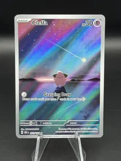 Pokemon 2023 Obsidian Flames Cleffa Illustration Rare #202/197 - Image 1