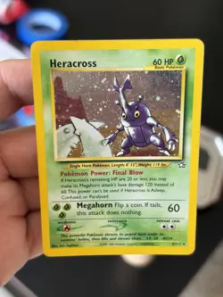 Pokemon Heracross 6/111 Neo Genesis Holo Rare Basic 60HP English Unlimited - Image 1