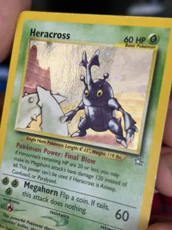 Pokemon Heracross 6/111 Neo Genesis Holo Rare Basic 60HP English Unlimited - Image 2