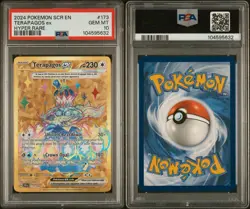 Pokemon TCG Terapagos EX Gold Hyper Rare 173/142 Stellar Crown Gold PSA 10 - Image 3