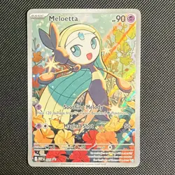 Pokemon TCG Meloetta 026 Me: Mega Evolution Promo Illustration Rare Holo HP90 - Image 1