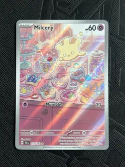 Pokemon TCG Milcery 152/142 Stellar Crown Illustration Rare Holo (English) - NM - Image 3