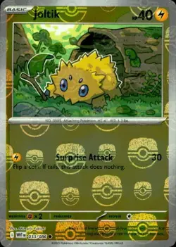 Joltik 033/086 Common White Flare Pokemon Reverse Holo NM master ball - Image 1
