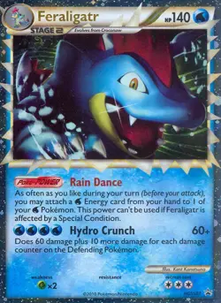 Pokemon Feraligatr (HGSS07/25) HGSS Black Star Promos HP HOLO - Image 1