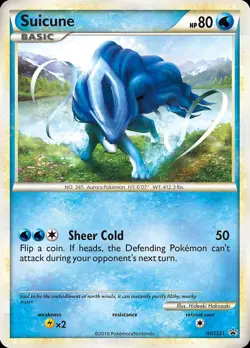 Pokemon Suicune (HGSS21/25) HGSS Black Star Promos MP HOLO - Image 1