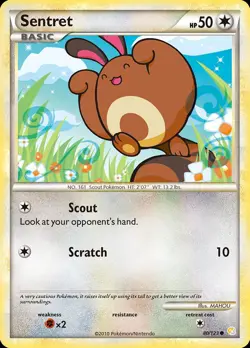 Pokemon Sentret (80/124) HeartGold & SoulSilver LP - Image 1