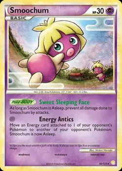 Pokemon Smoochum (30/146) HeartGold & SoulSilver LP REVERSE HOLO - Image 1