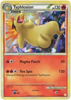 Pokemon Typhlosion (32/146) HeartGold & SoulSilver MP HOLO- - Image 1