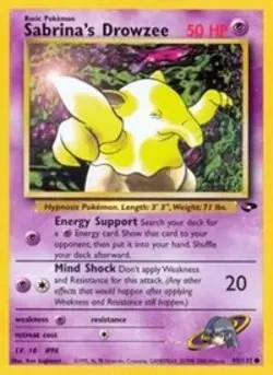 Pokemon Sabrina's Drowzee (95/133) Gym Challenge NM - Image 1