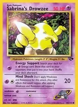 Pokemon Sabrina's Drowzee (95/133) Gym Challenge MP - Image 1
