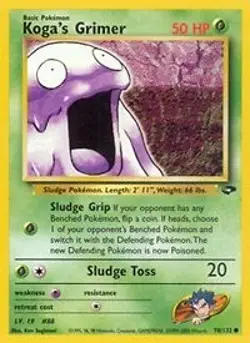 Pokemon Koga's Grimer (78/133) Gym Challenge NM - Image 1