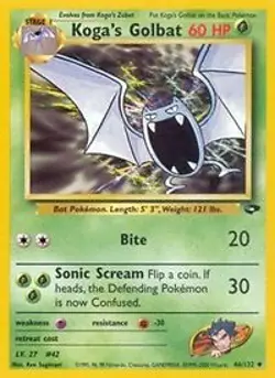 Pokemon Koga's Golbat (46/133) Gym Challenge NM - Image 1