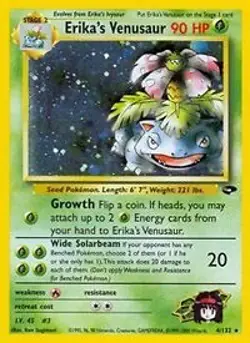 Pokemon Erika's Venusaur (4/133) Gym Challenge HP HOLO - Image 1