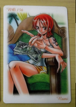 PREORDER Nami No.156 Japanese One Piece Vintage Gumica Card 2003 - Image 1