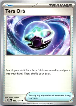 Tera Orb (189/191) - SV08: Surging Sparks (SV08) Pokemon TCG - Near Mint - Image 1