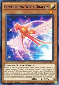 Yugioh! Converging Wills Dragon - DAMA-EN001 - Common - 1st Edition Near Mint - Image 1