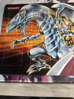 Yugioh Kaiba XYZ Dragon Blue-Eyes White Dragon Playmat Konami Gold Series 4 Mat - Image 4