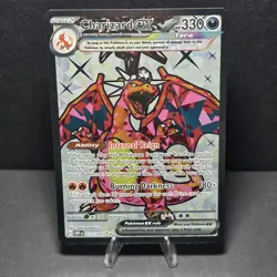 Pokemon Card Charizard ex 215/197 Obsidian Flames 215/197 Ultra Rare Full Fire - Image 1
