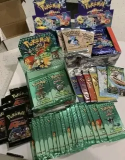 1st Edition - Old Pokemon Cards - 100% 5 card Vintage Pack - ONLY WOTC - Image 1
