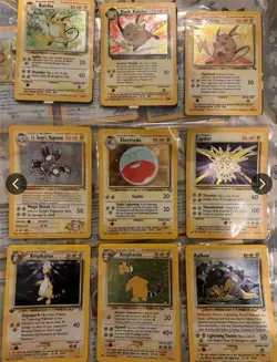 1st Edition - Old Pokemon Cards - 100% 5 card Vintage Pack - ONLY WOTC - Image 3