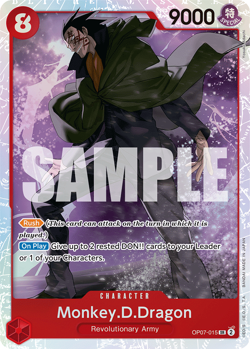 OP07-015: Monkey.D.Dragon - Super Rare One Piece TCG Card : 500 Years in the Fut - Image 1