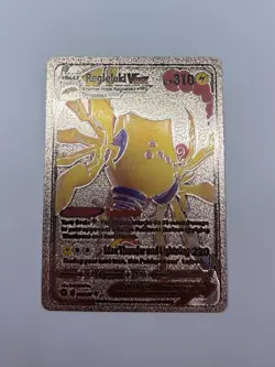 Custom Rose Gold Foil Card Regieleki Vmax Fan Art Card NM/M - Image 1